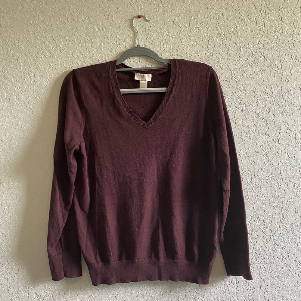 Loft Burgundy Blouse
